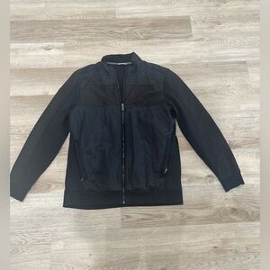 Calvin Klein Men's Black Windbreaker Jacket